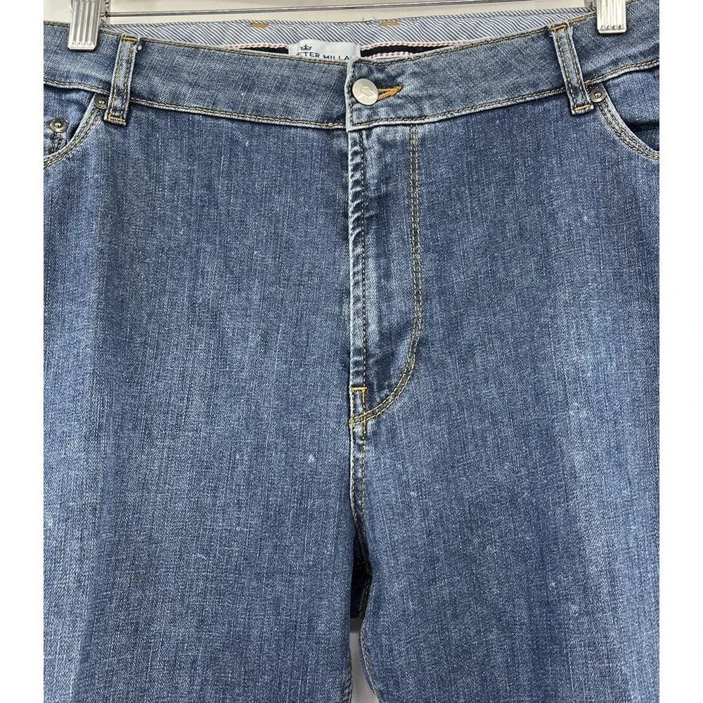 Peter Millar Denim Jeans Size 40 Measure 38 x 27 Straight Leg Medium Wash